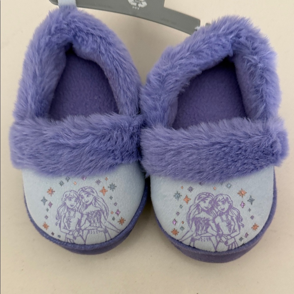 Disney Frozen Purple and Blue Kids Slippers Size 5/6